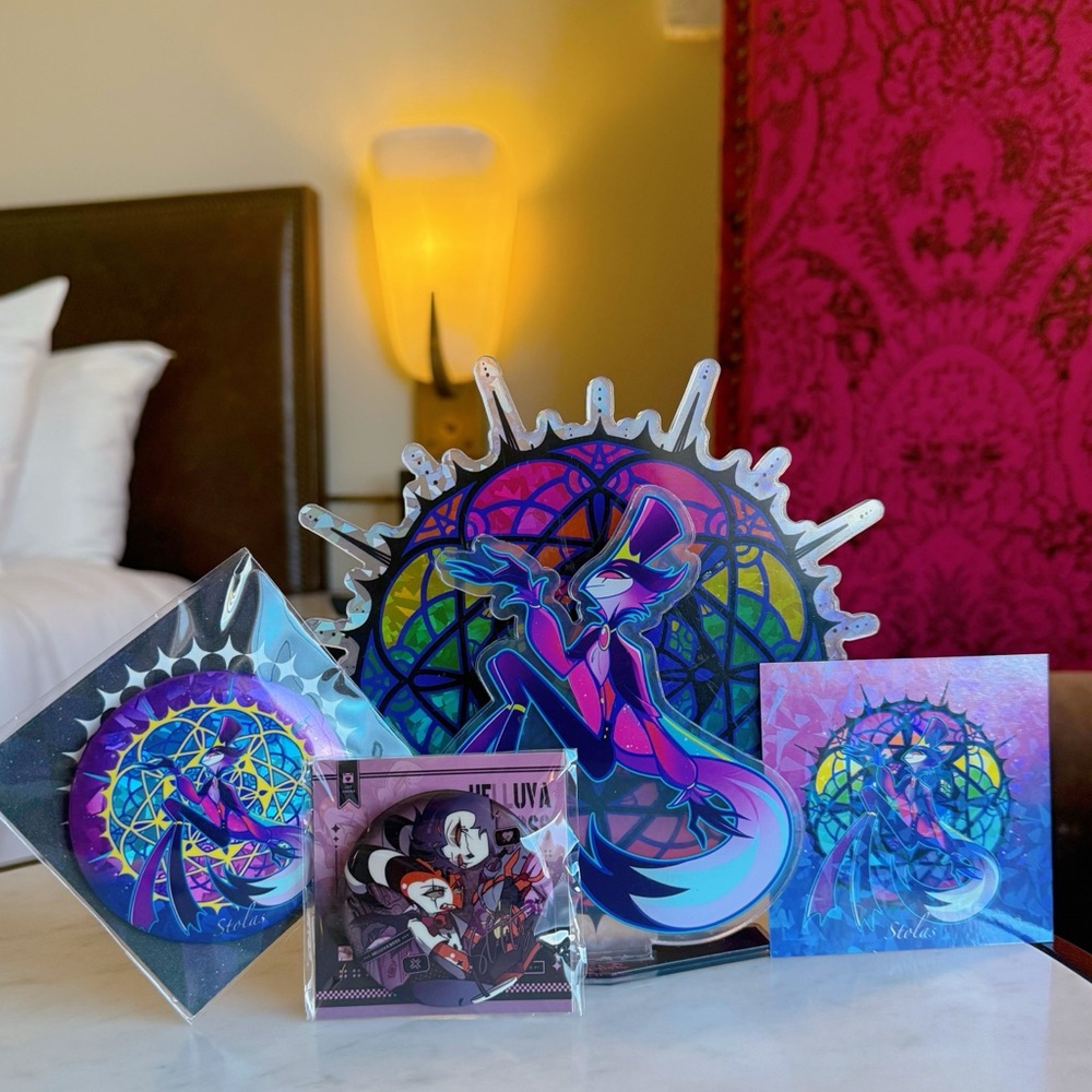 Helluva Boss Stolas acrylic standee set